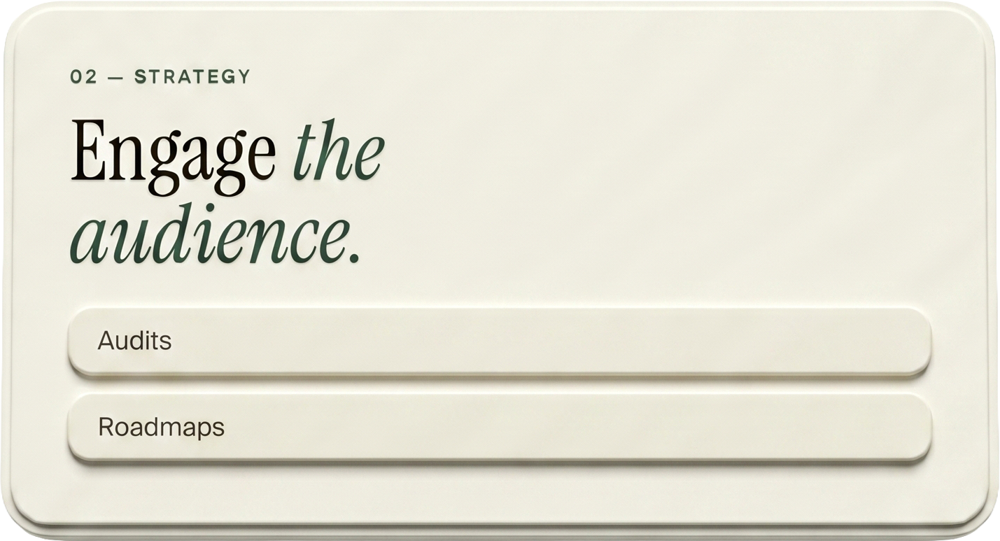 Engage the audience